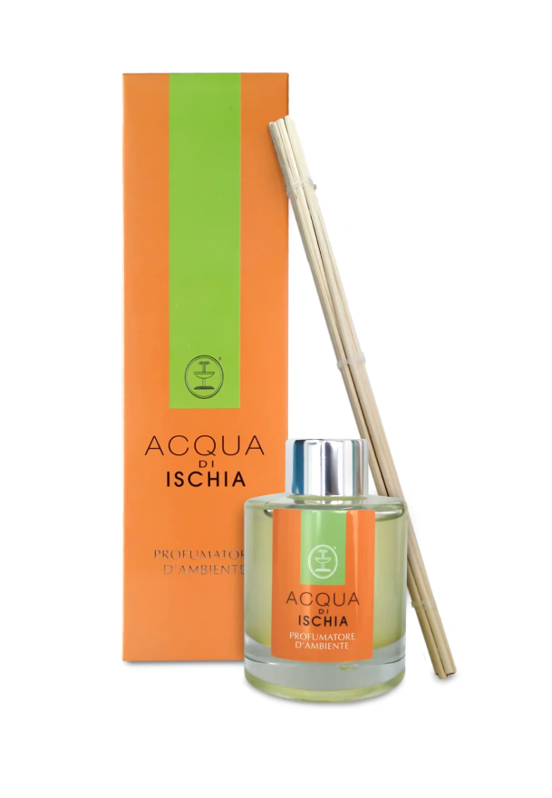 Profumatore d'ambiente Acqua d'Ischia - Confezione in vetro da 100 ml + 10 bastoncini